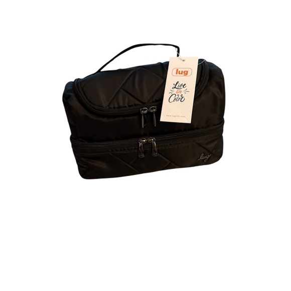 Lug Black Quilted Men's or Women’s Toiletry Bag NWT. Great for traveling. - Picture 2 of 11
